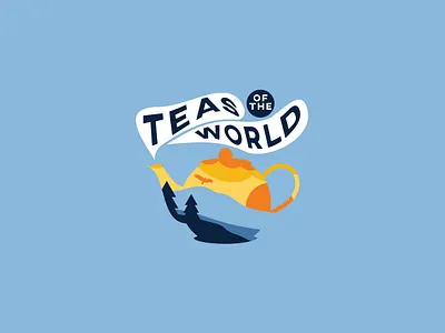 Teas of The World branding graphic design logo tea