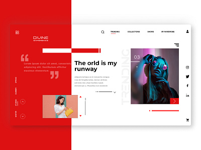 Fashion House landing page animation fashion landing page ui userinterfacedesign