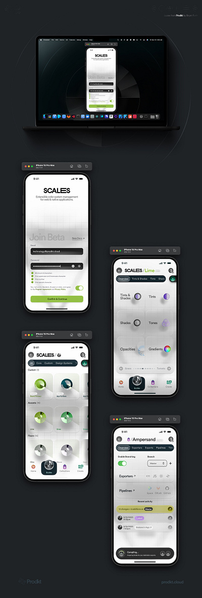 SCALES | Manage and export your App color system from iPhone app bryan funk concept design system prodkt ui