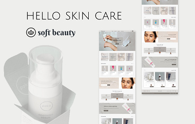Soft Beauty-Skin Care Website graphic design ui ui design website