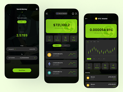 Haramble Wisdom - Crypto Wallet App app app design app ui design crypto app design crypto wallet app design ui