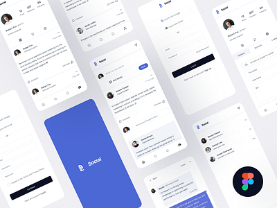 Social Media UI Kit design system social media style guide ui kit