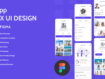 APP UX UI Design app ux ui design in figma ui ux ux research ux ui