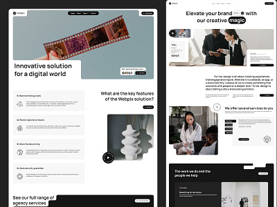 Branding Agency Webflow Website Template creative studios portfolio