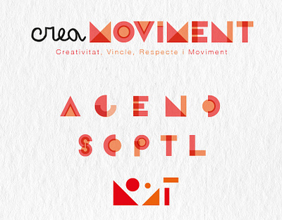 Creamoviment advertising branding flyers graphic design logo typography
