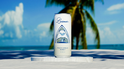 Larimar / Beach 2 3d blender brand cocktail design drink drinks luxury model modelling packaging product render visualisation vizualiation