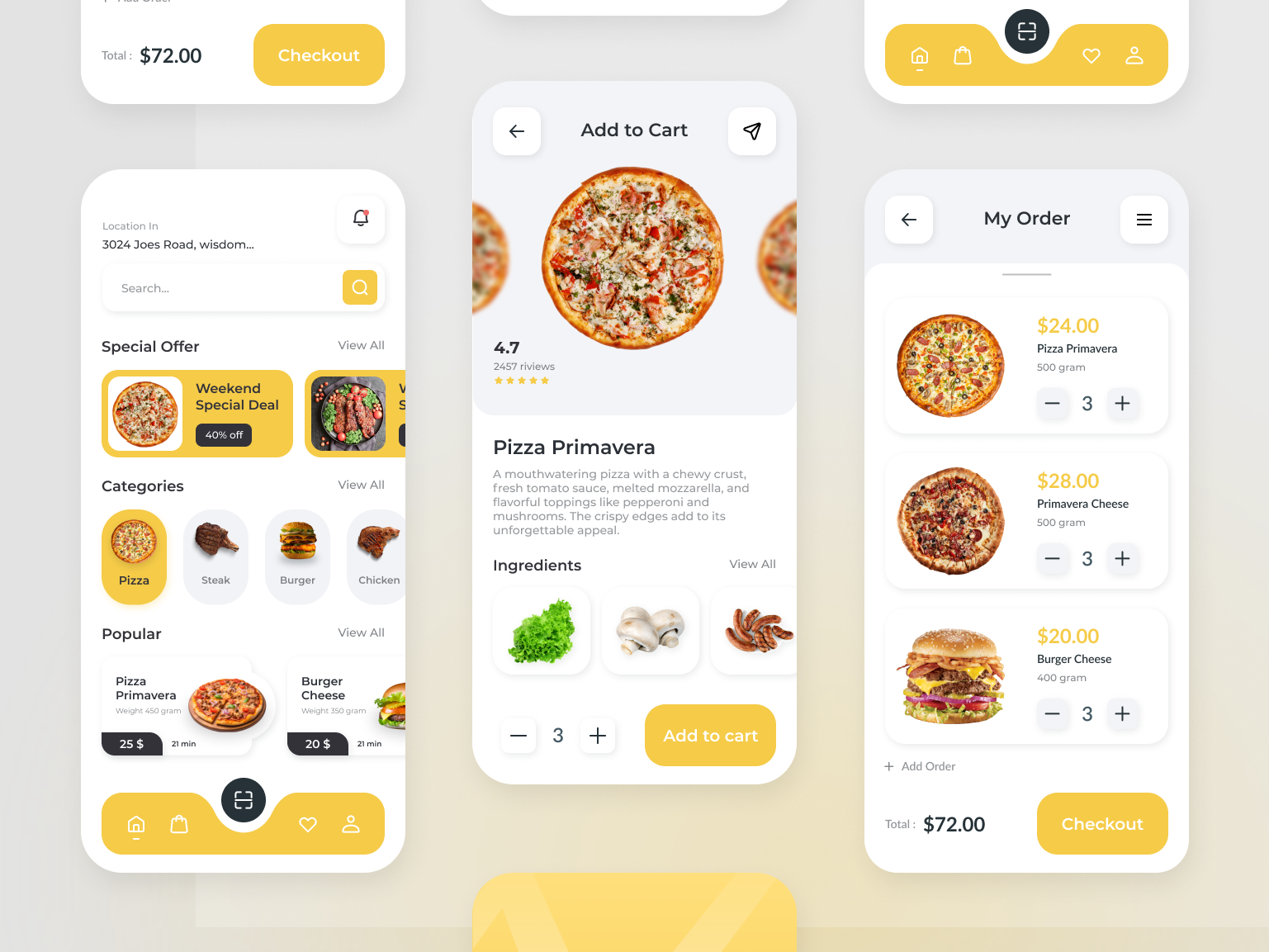 Food App UI Design by Danang Calvin on Dribbble