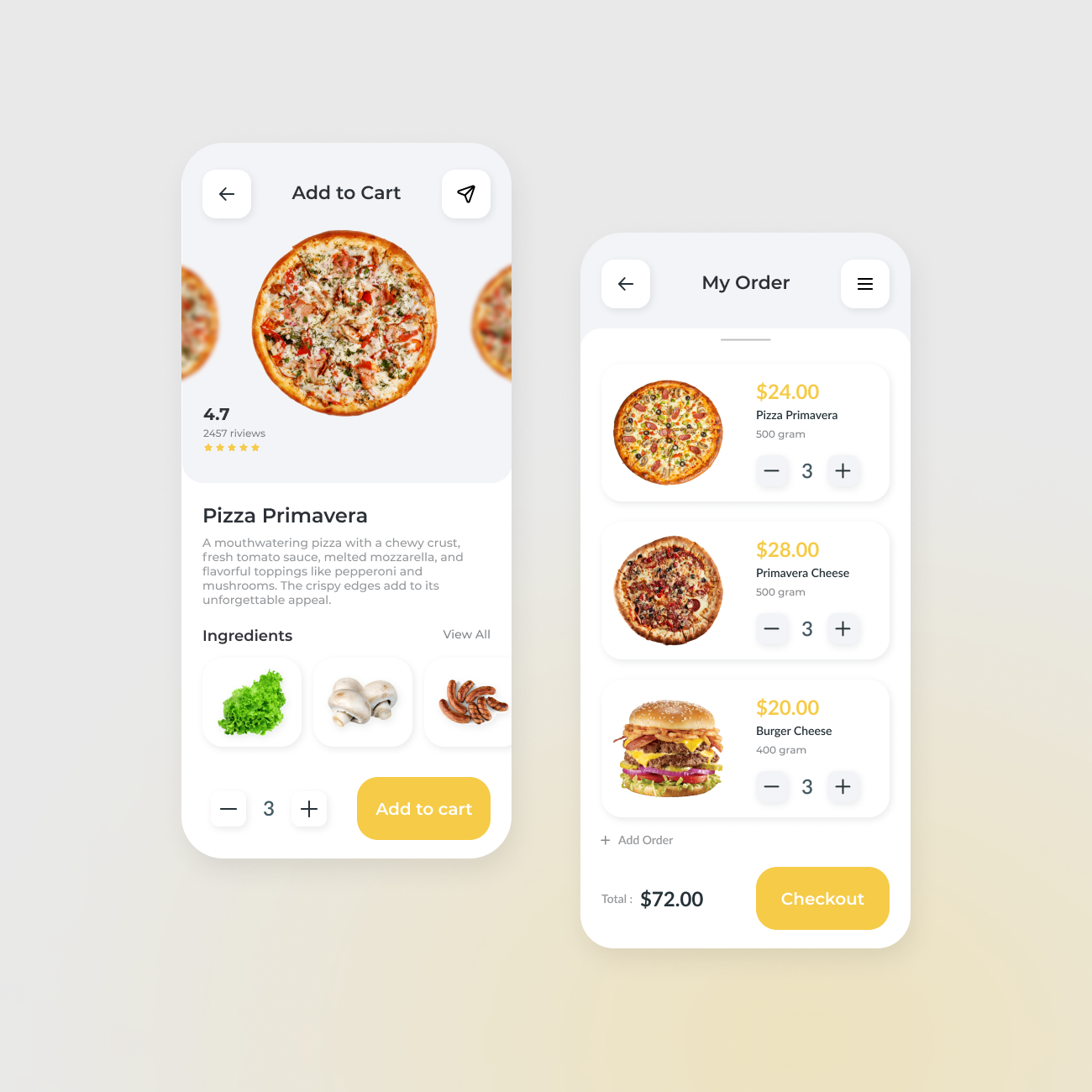 Food App UI Design by Danang Calvin on Dribbble