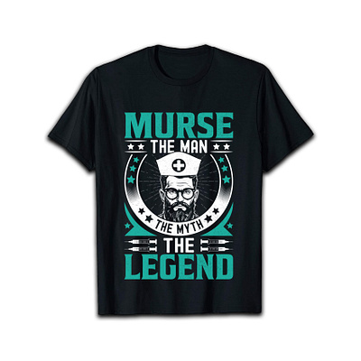 Murse T-shirt Design custom t shirt graphic t shirt illustration murse nurse typography t shirt design