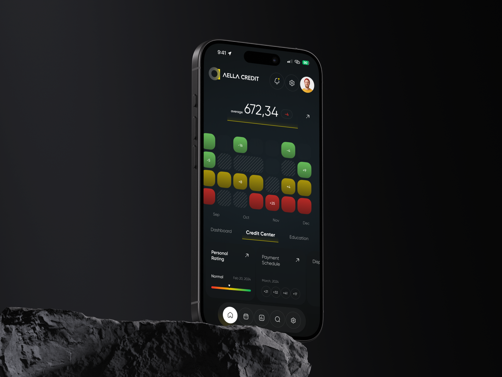 Aella Credit App - Credit Score Dashboard admin analytics app app design b2b business credit credit score crm dashboard design finance management mobile mobile app product design saas software ui ux