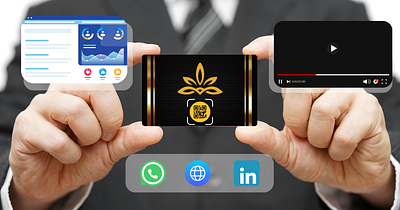 Augmented Reality Business Card 3d augmentedreality branding graphic design logo motion graphics nocode plugxr ui