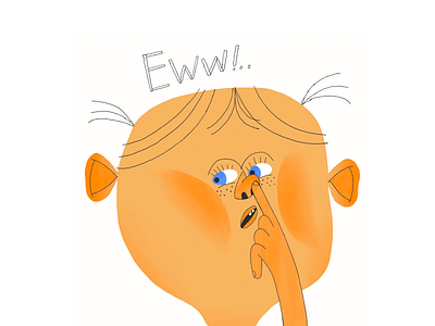 Ewww... Snotty character book illustration character characterdesign childish children children illustration illustration illustrator nose snot snotty spring
