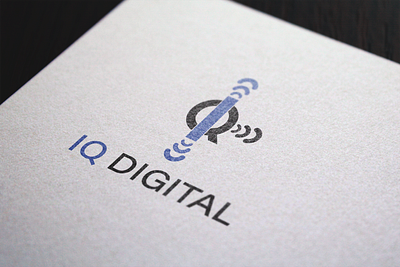 IQ Digital logo audio branding graphic design logo voice