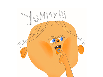 Yummy and snotty book illustration character characterdesign child childish children disgusting illustration illustrator snot snotty spring yummy