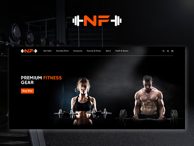 Fitness Gear graphic design logo ui