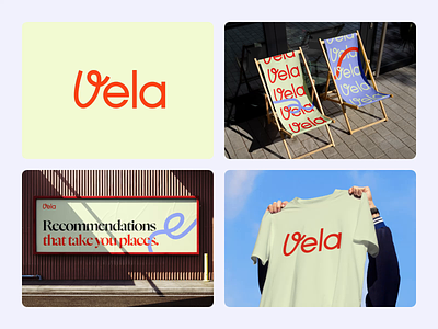 Vela Branding animation brand design branding motion design serif typography swag design travel travel app