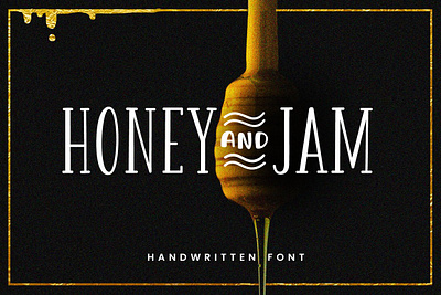 Honey and Jam - Regular Font bakery classy crafted cute display elegant font handwritten handwritten font honey jam logo package script serif type