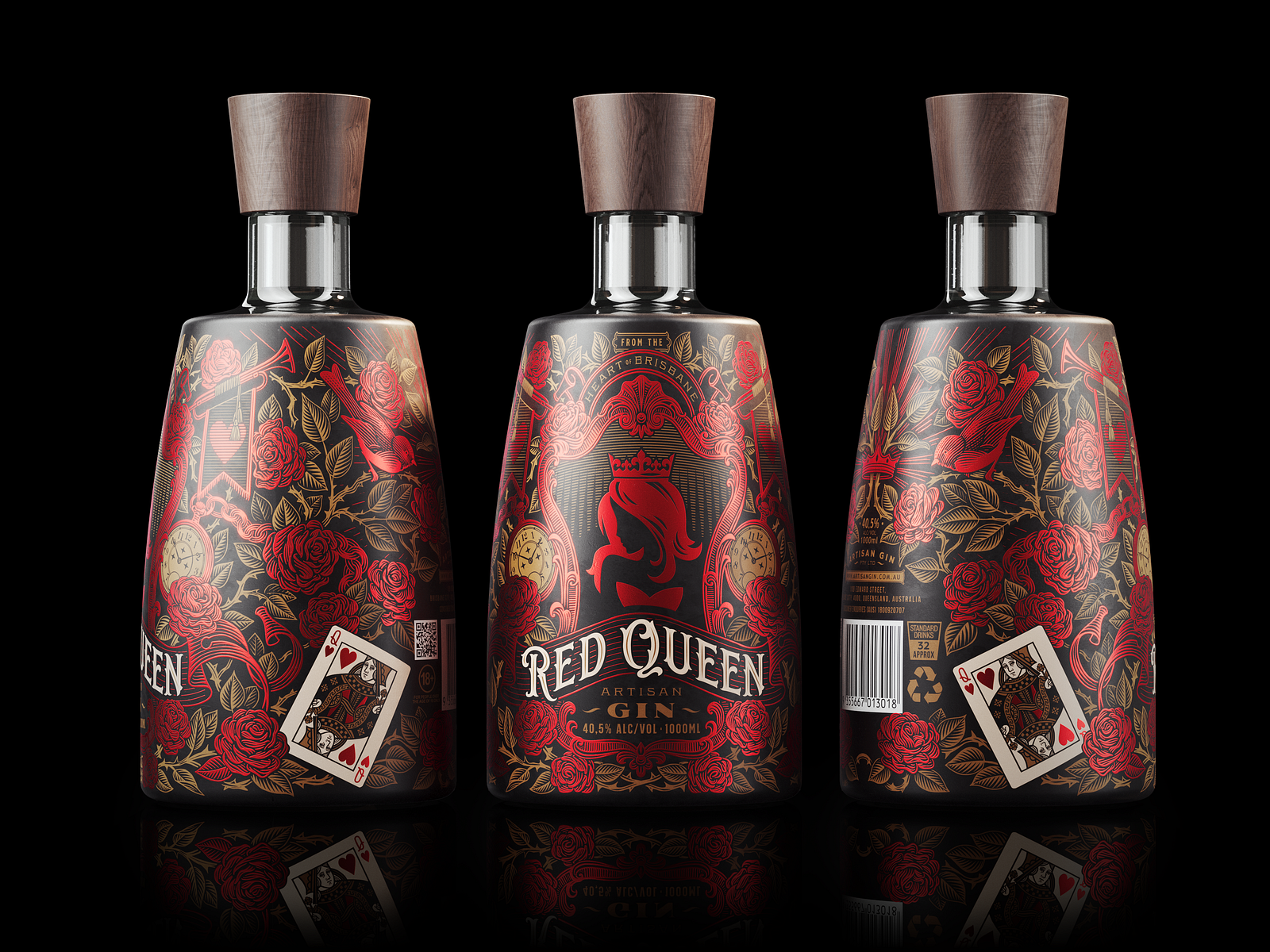 Red Queen Gin by Srdjan Vidakovic on Dribbble