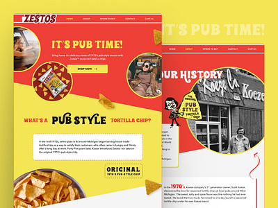 Zestos Brand Redesign: From History to Cart branding ecommerce foodandbeverage interactivedesign ui uxui webdesign