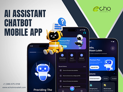 AI Assistant Chatbot Mobile App ai assistant chatbot mobile app mobile app development