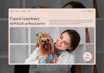 Veterinary Expert Appointment Booking Website Landing Design 3d animation branding ecommerce graphic design motion graphics petcare ui uiux webdesign website