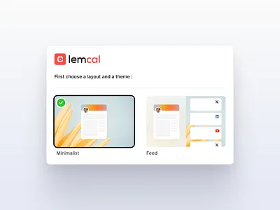 lemcal calendar layout calendar calendly dates feed layout lemcal lempire minimalist product design saas sales schedule scheduling software