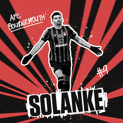 Talisman project: Dominic Solanke art bournemouth design dominic solanke football football player graphic design illustration premier league soccer