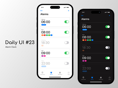Alarm Clock alarm alarm clock app daily daily ui dailyui dailyuichallenge design ui