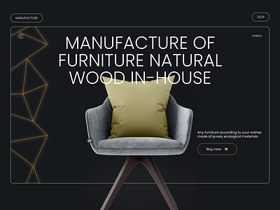 Manufacture Company | Landing Page Design design furniture landing page manufacture premium design responsive design ui uiux ux web design website website design