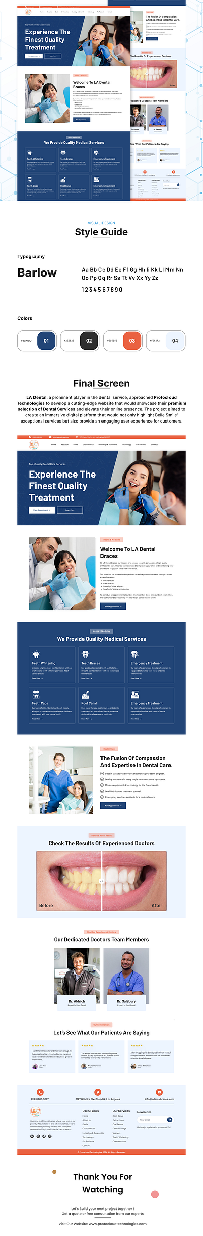 LA Dental: Dental Care Solutions According to your needs. animation branding dental website designer designes graphic design logo new projects ui uiuc design webpage designs