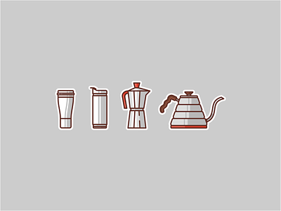 Coffee icons badge branding brewing cafe cafeteria coffee coffee maker cold design drink graphic design hot icon icon set illustration logo retro steal sticker vector