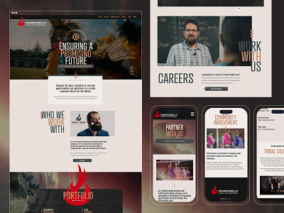 Prairie Band LLC - Tribal Owned Business Website Redesign holding company small business web design small business website small business website example tribal web design website design website redesign