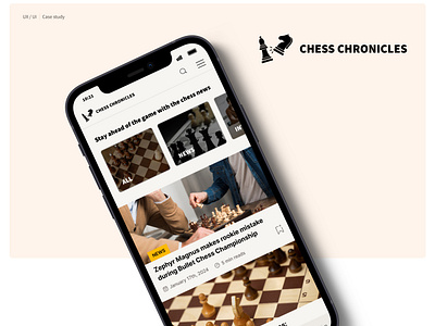 Chess Chronicles | App design app design figma ui ux