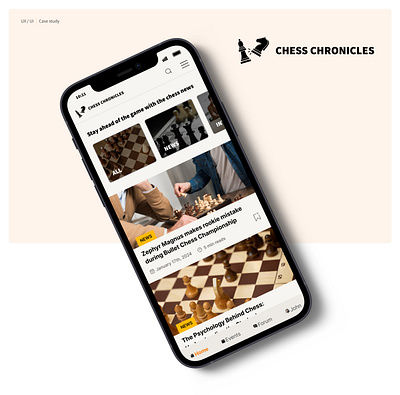 Chess Chronicles | App design app design figma ui ux