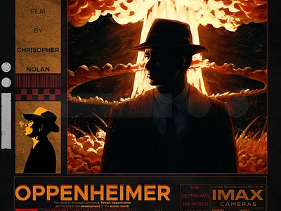 oppenheimer collage poster collage graphic graphic design photoshop poster posterdesign