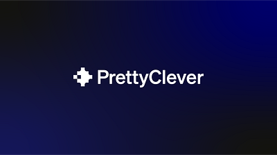 PrettyClever logo ai brand design identity logo mark spark sparkle star