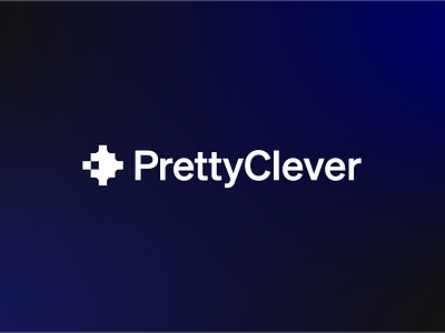 PrettyClever logo ai brand design identity logo mark spark sparkle star