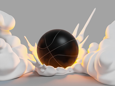 Ball 3d cgi character design foreal illustration