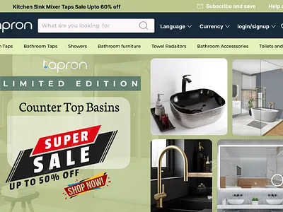 REDESIGN OF TAPRON UK LANDING PAGE branding dailyui design dribble graphic design illustration logo ui ux vector