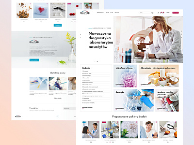 Medical Laboratory and Diagnostics design diagnostics ecommerce medical laboratory presta shop web design webdesign
