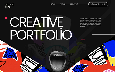Portfolio Web Landing Page branding creative creative website graphic design logo portfolio portfolio website ui ui design uiux web design website design