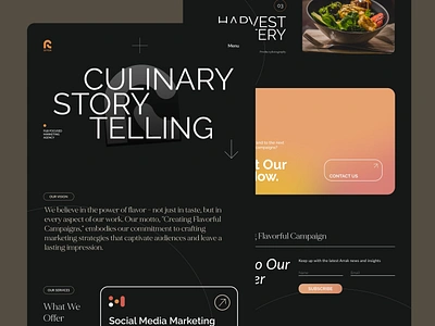 Arrak Studio - F&B Marketing Agency Landing Page - Website Home agency website graphic design landing page design protoyping ui website website design