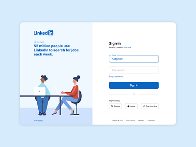 Linkedin Sign In Page Redesign landing page linkedin linkedin redesign log in log in page login login page redesign sign in sign in page sign up sign up page ui design web design