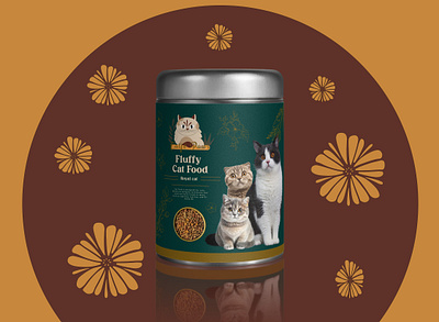 Cat food Packaging Design branding design amazon design amazon product design box design branding design graphic design illustration label design logo ui