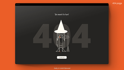 404 Page #DailyUI 008 404 daily ui error ui ux