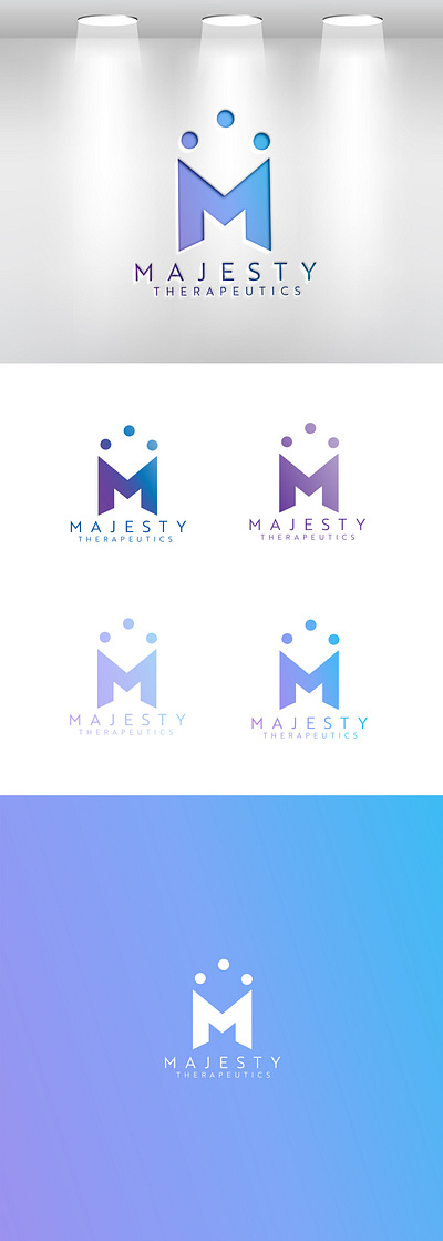 Majesty therapeutics branding logo