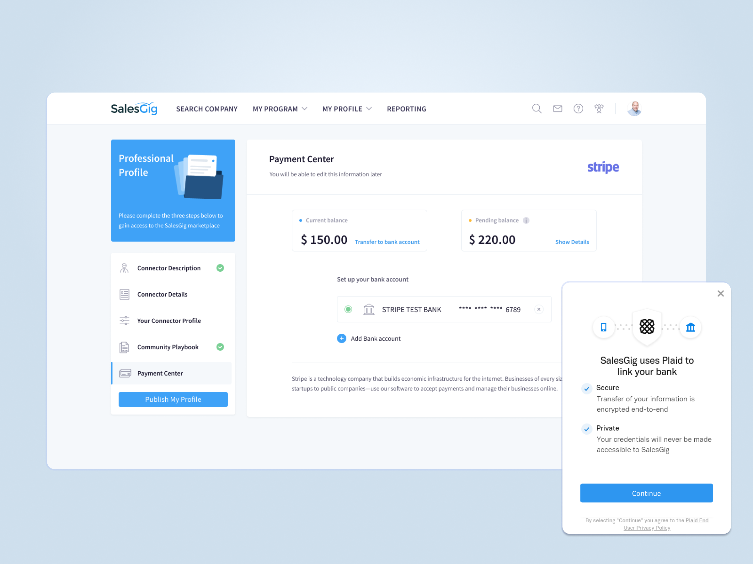 Example of SalesGig - B2B lead generation platform