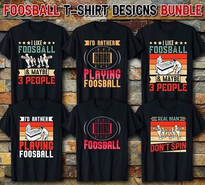Foosball T-shirt Design custom t shirt foosball graphic t shirt illustration soccer design typography t shirt design