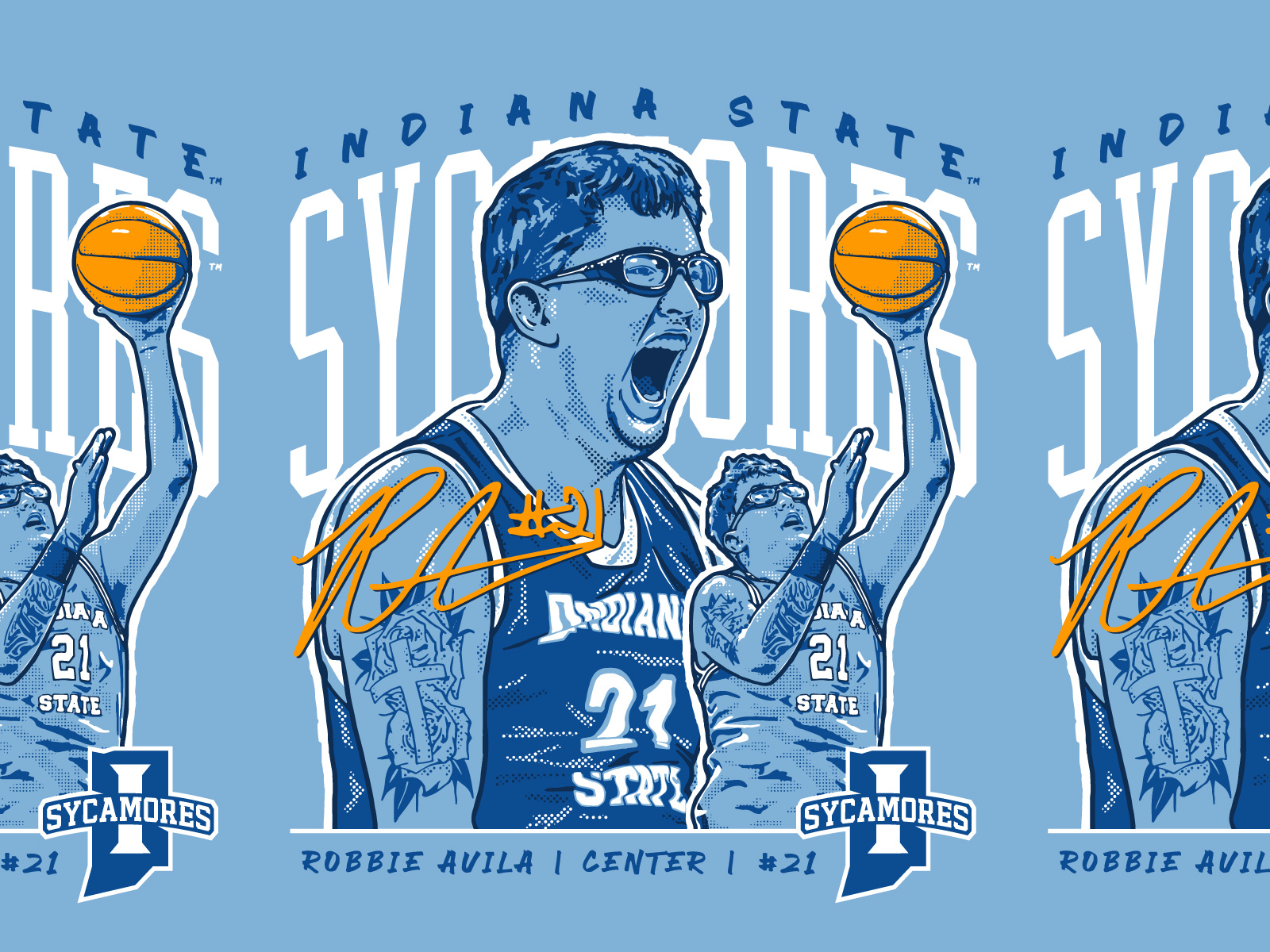 Robbie Avila, ISU Fighting Sycamores by Kevin Spahn on Dribbble