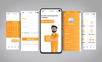 Mobile App UI and Mockup | Designed By Octalfox graphic design